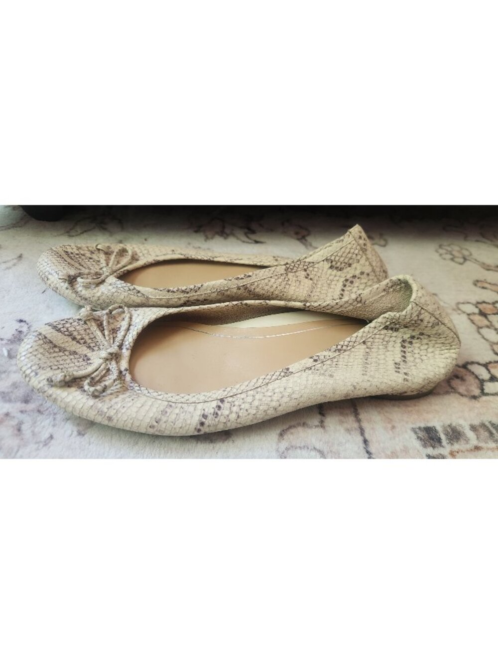 Vionic Women's Sz. 9.5 Callisto Animal Print Leather Ballet Flats